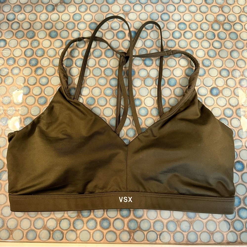 VSX Olive Green Sports Bra